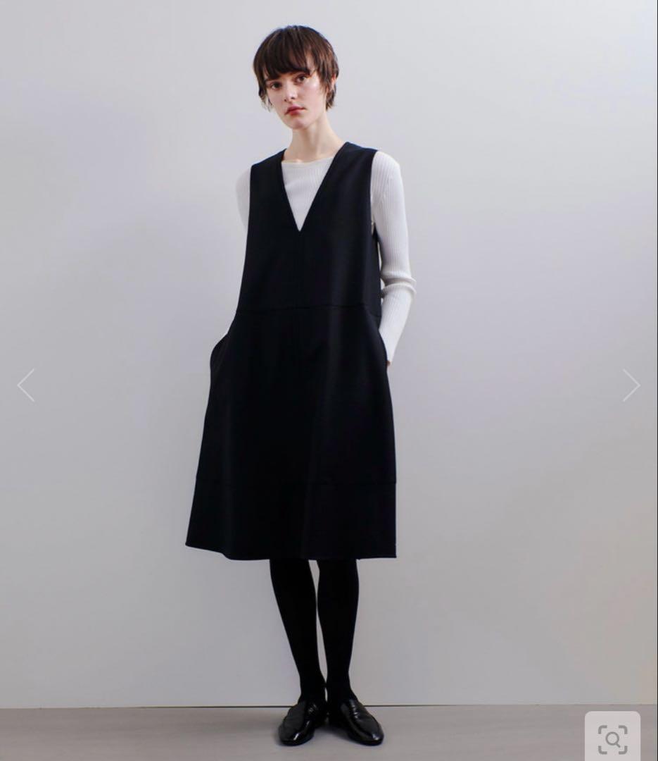 2024AW アルアバイル　オーバーフレアワンピース　ブラック