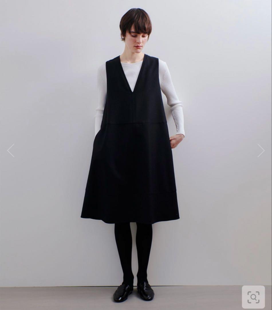 2024AW アルアバイル　オーバーフレアワンピース　ブラック