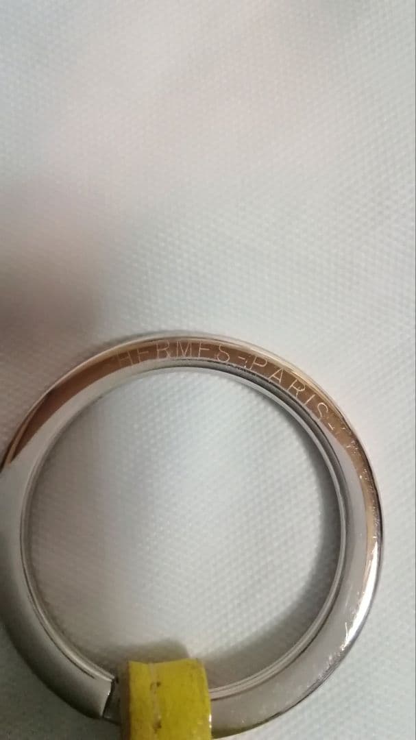 今だけ値下げ　鑑定済み　HERMES　エルメス　カルメン　キーリング　イエロー系