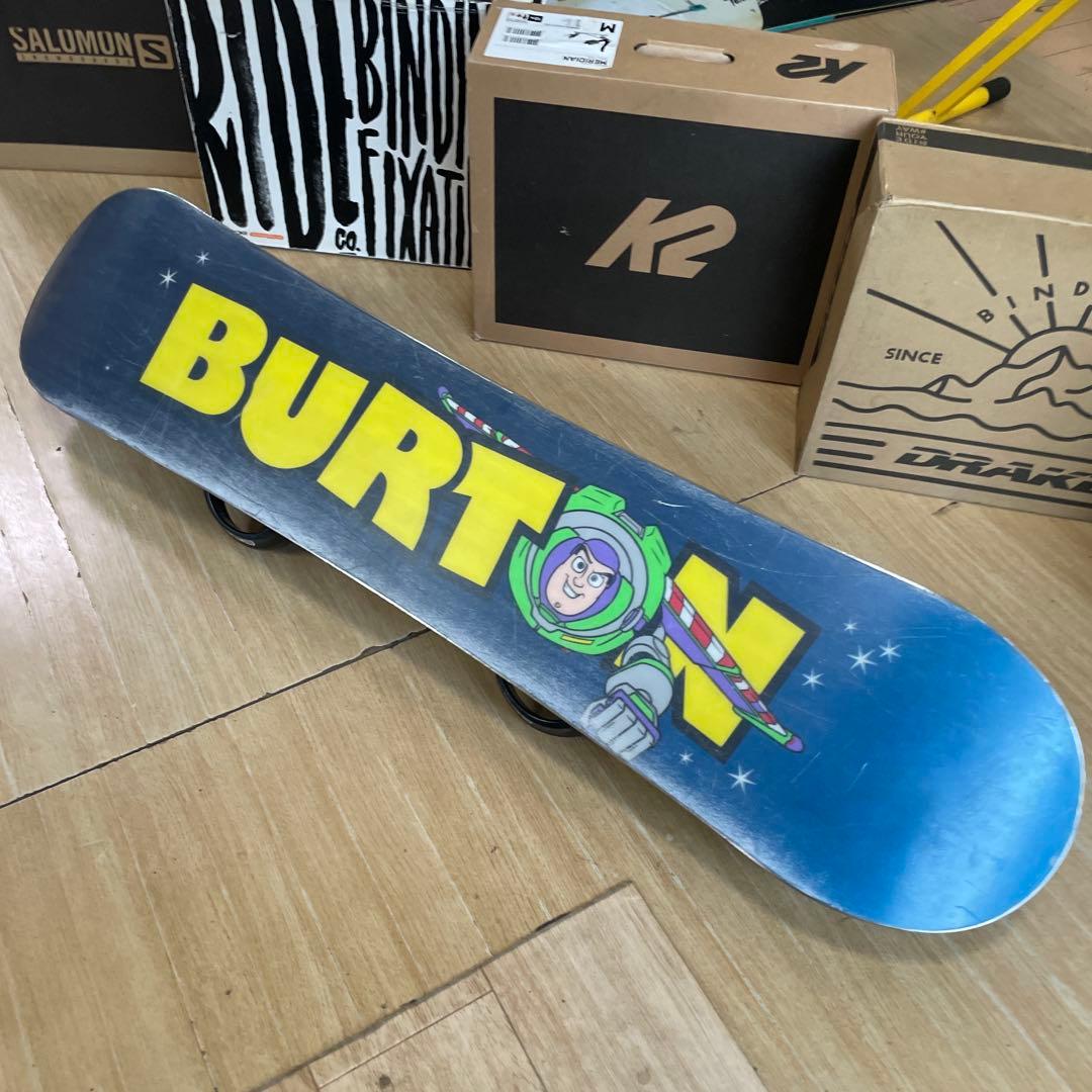 BURTON　キッズスノーボードセット　110cm　バートン　バイン付4点セット