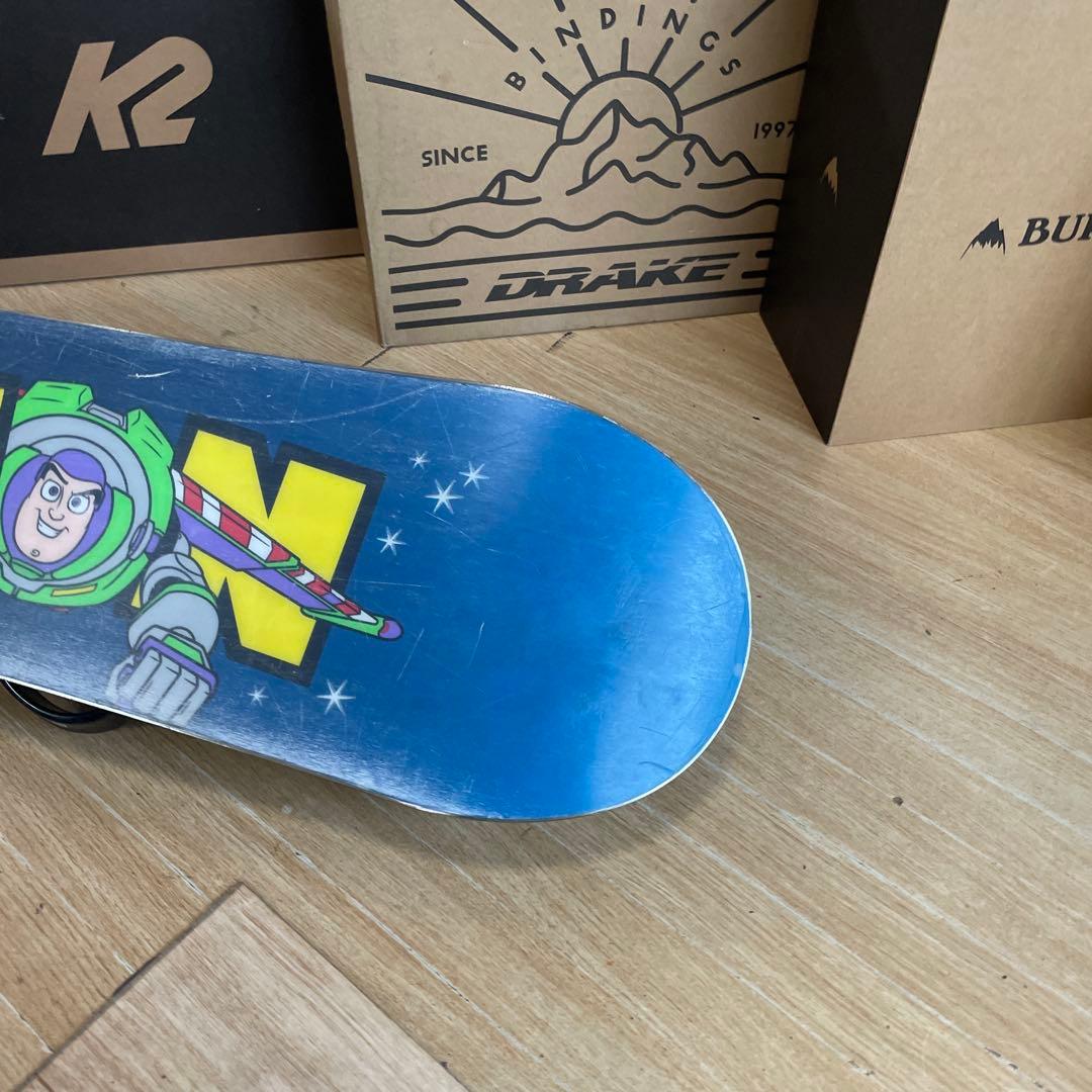 BURTON　キッズスノーボードセット　110cm　バートン　バイン付4点セット