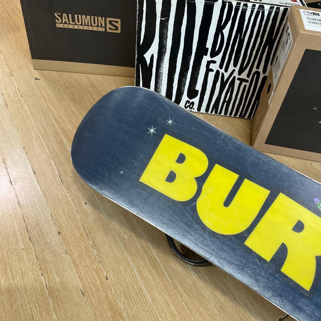 BURTON　キッズスノーボードセット　110cm　バートン　バイン付4点セット