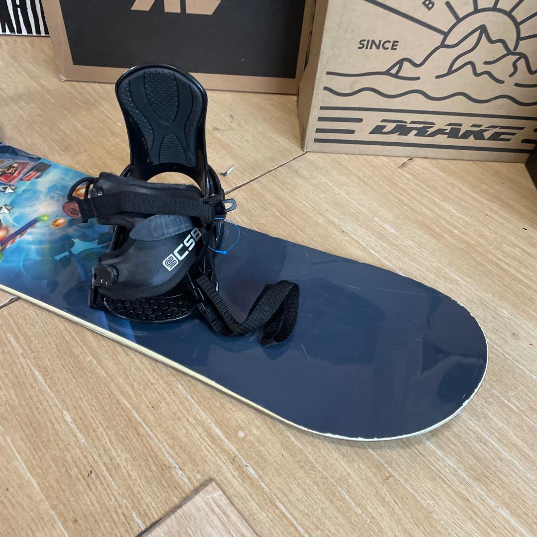 BURTON　キッズスノーボードセット　110cm　バートン　バイン付4点セット