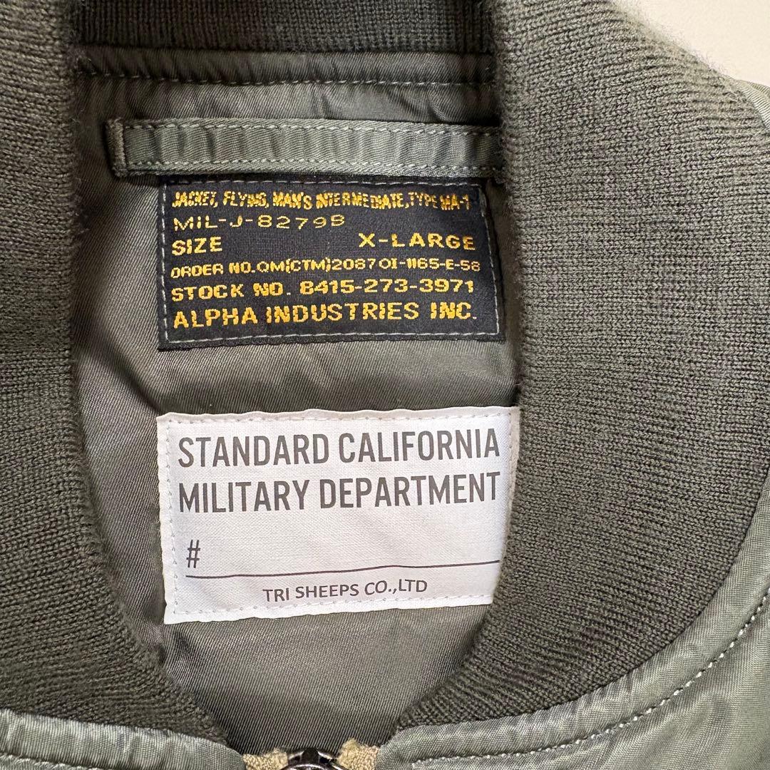 Standard California ×Alpha MA-1 キムタク　XL