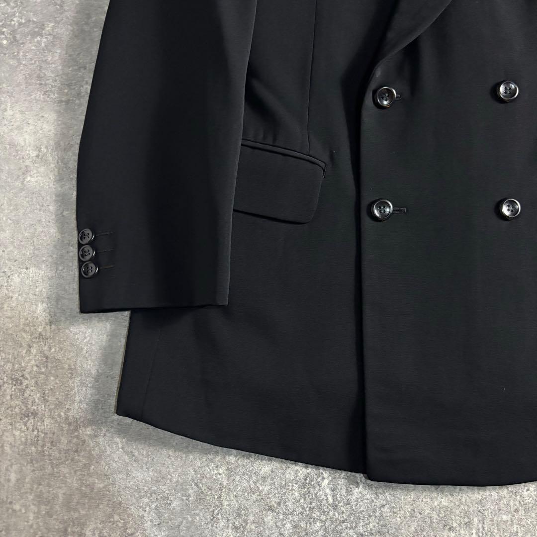 【vintage】セットアップ ダブル ブラック 極上ウール ディオールネクタイ