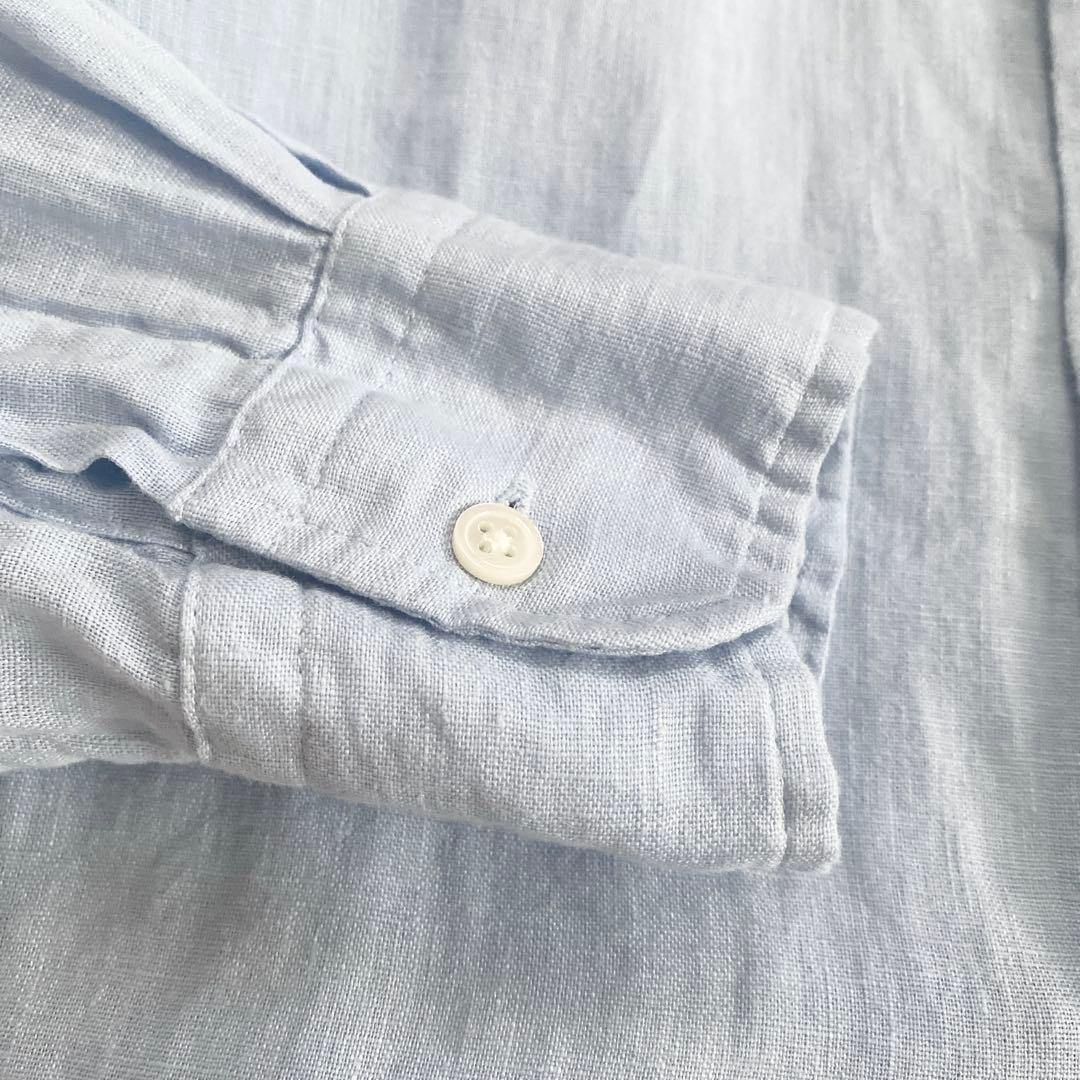 極美品 POLO RALPH LAUREN クラシックフィットリネンシャツ