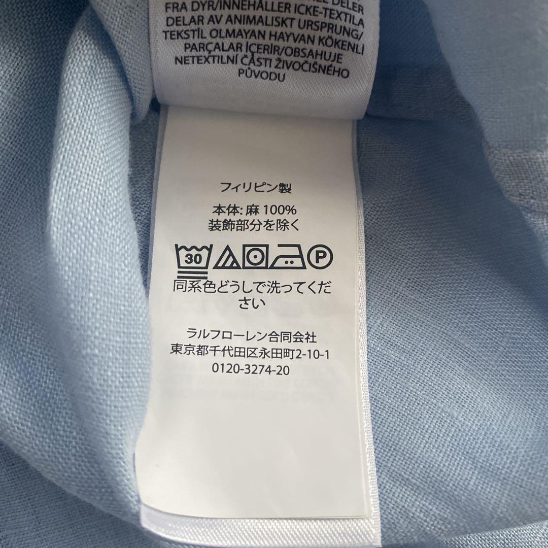 極美品 POLO RALPH LAUREN クラシックフィットリネンシャツ