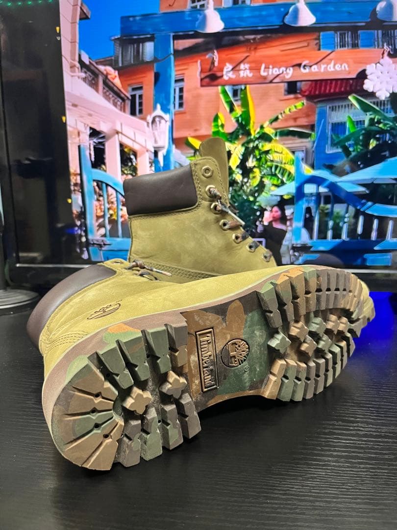 Timberland オリーブグリーン ハイカットブーツ