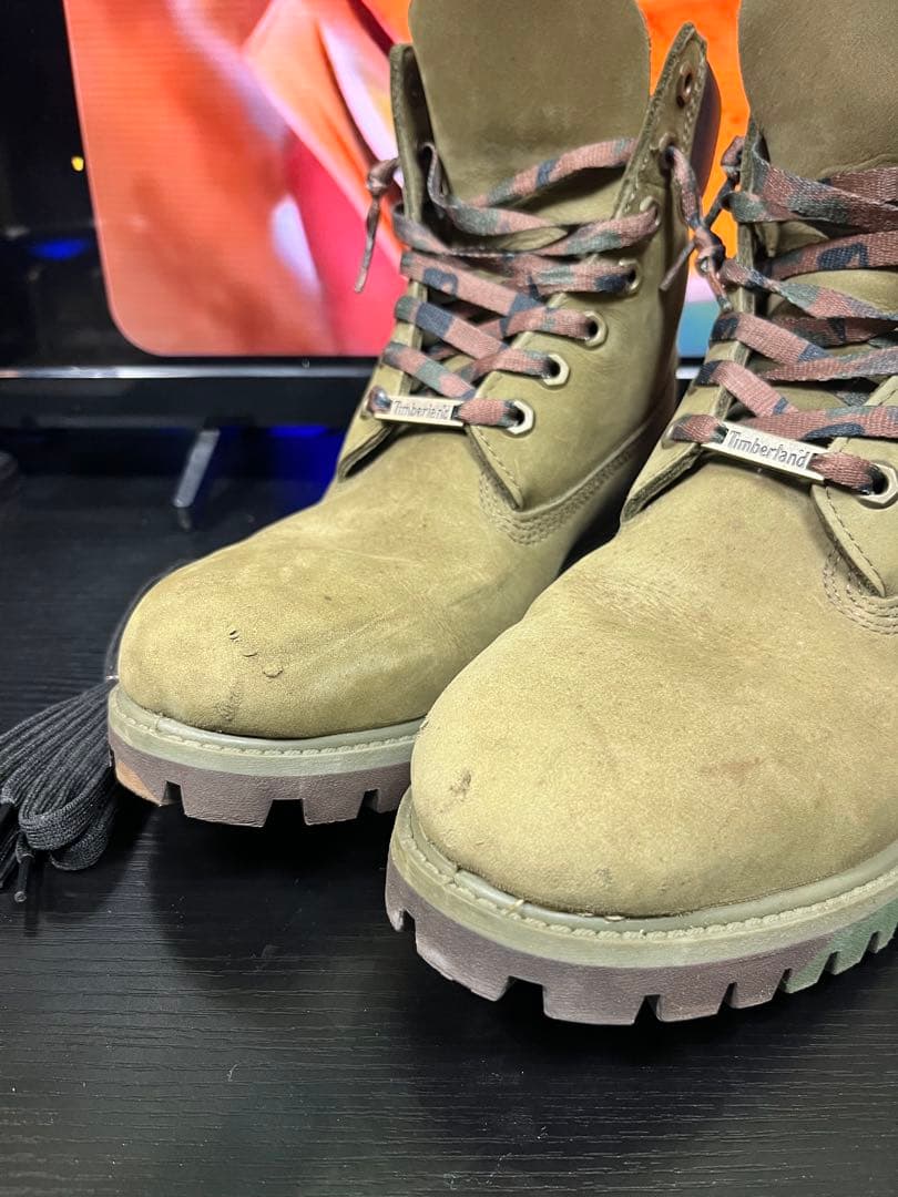 Timberland オリーブグリーン ハイカットブーツ