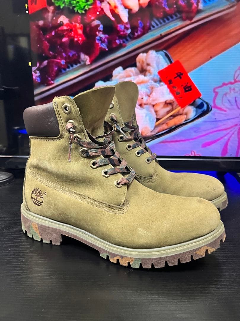 Timberland オリーブグリーン ハイカットブーツ