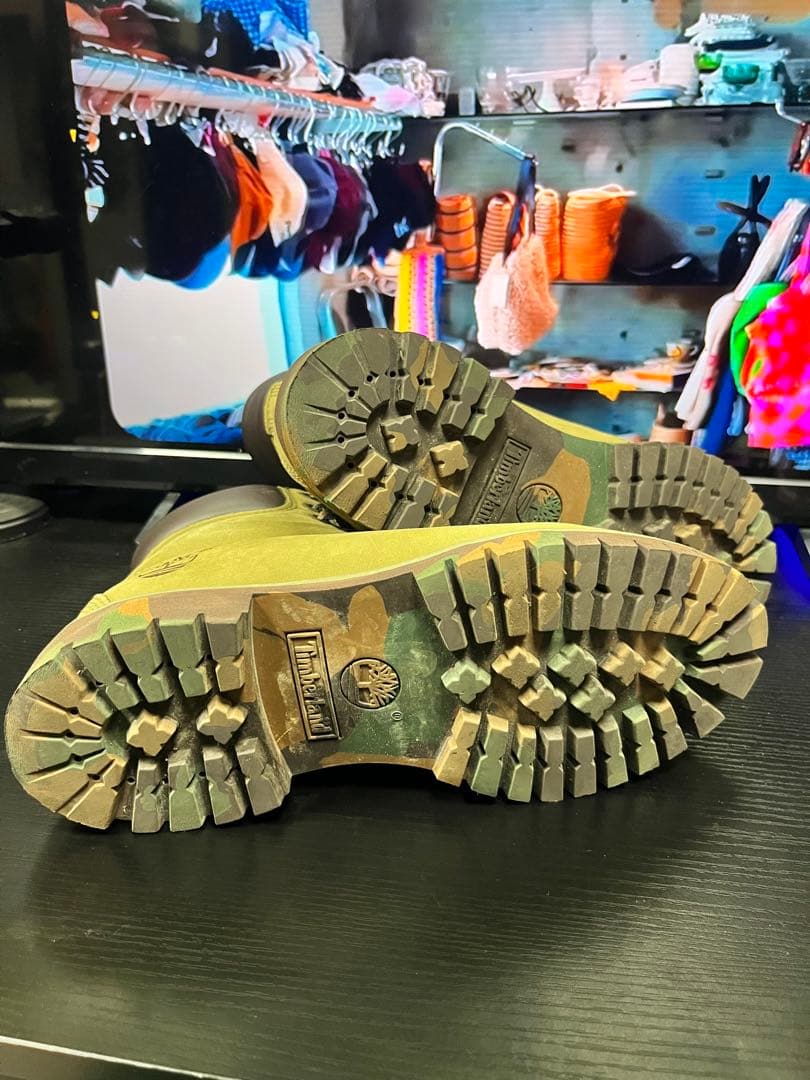 Timberland オリーブグリーン ハイカットブーツ