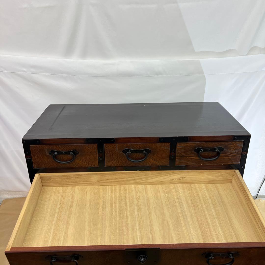 r*y様 アンティーク家具　箪笥　ロック付　昭和レトロ