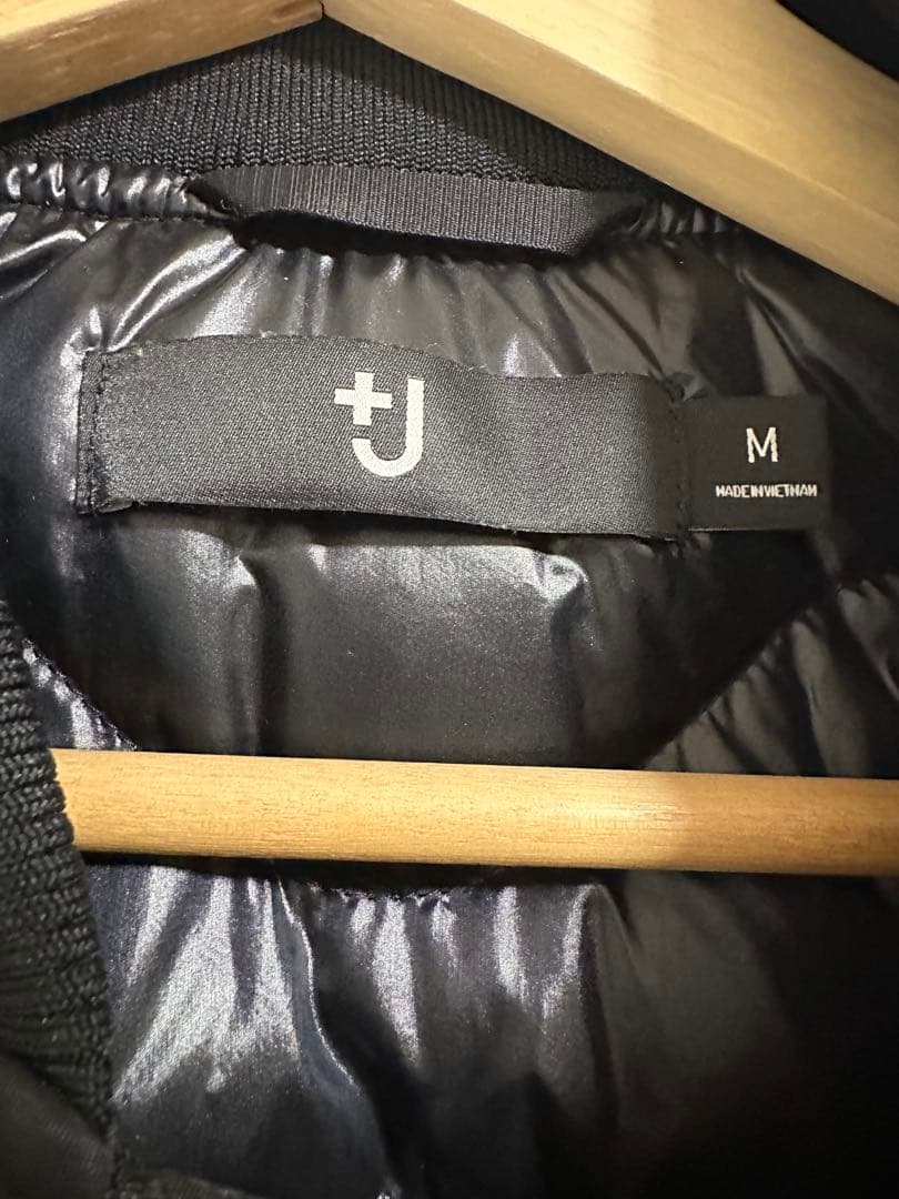 美品★UNIQLO +J ハイブリッドダウンオーバーサイズ M ブラック