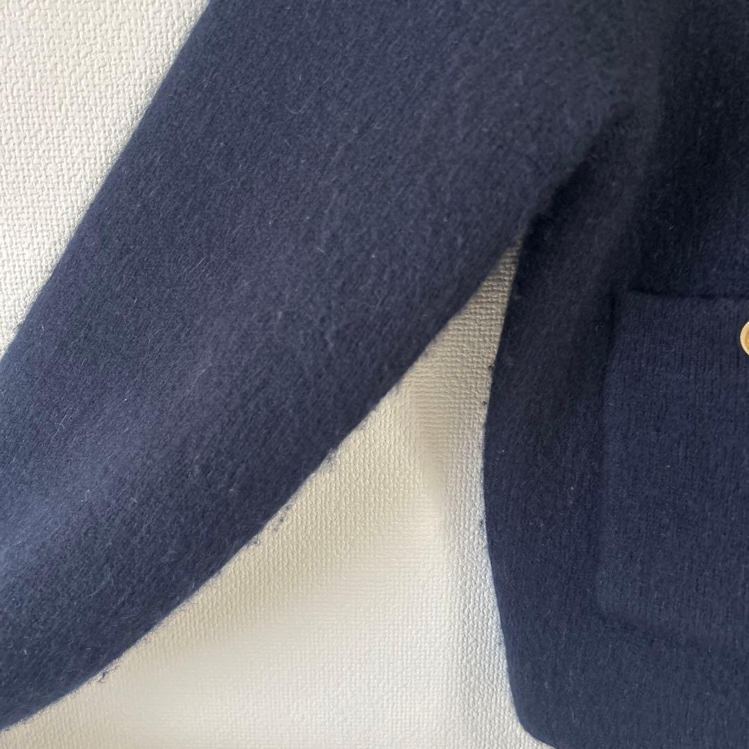 【本日22時までSALE！！】anuans カシミヤブレンドノーカラージャケット