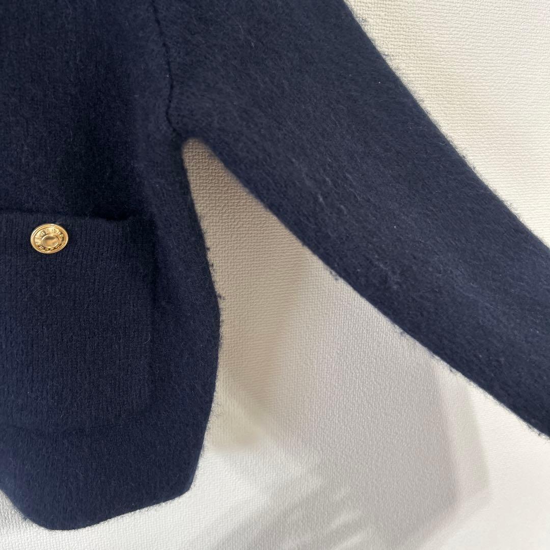 【本日22時までSALE！！】anuans カシミヤブレンドノーカラージャケット