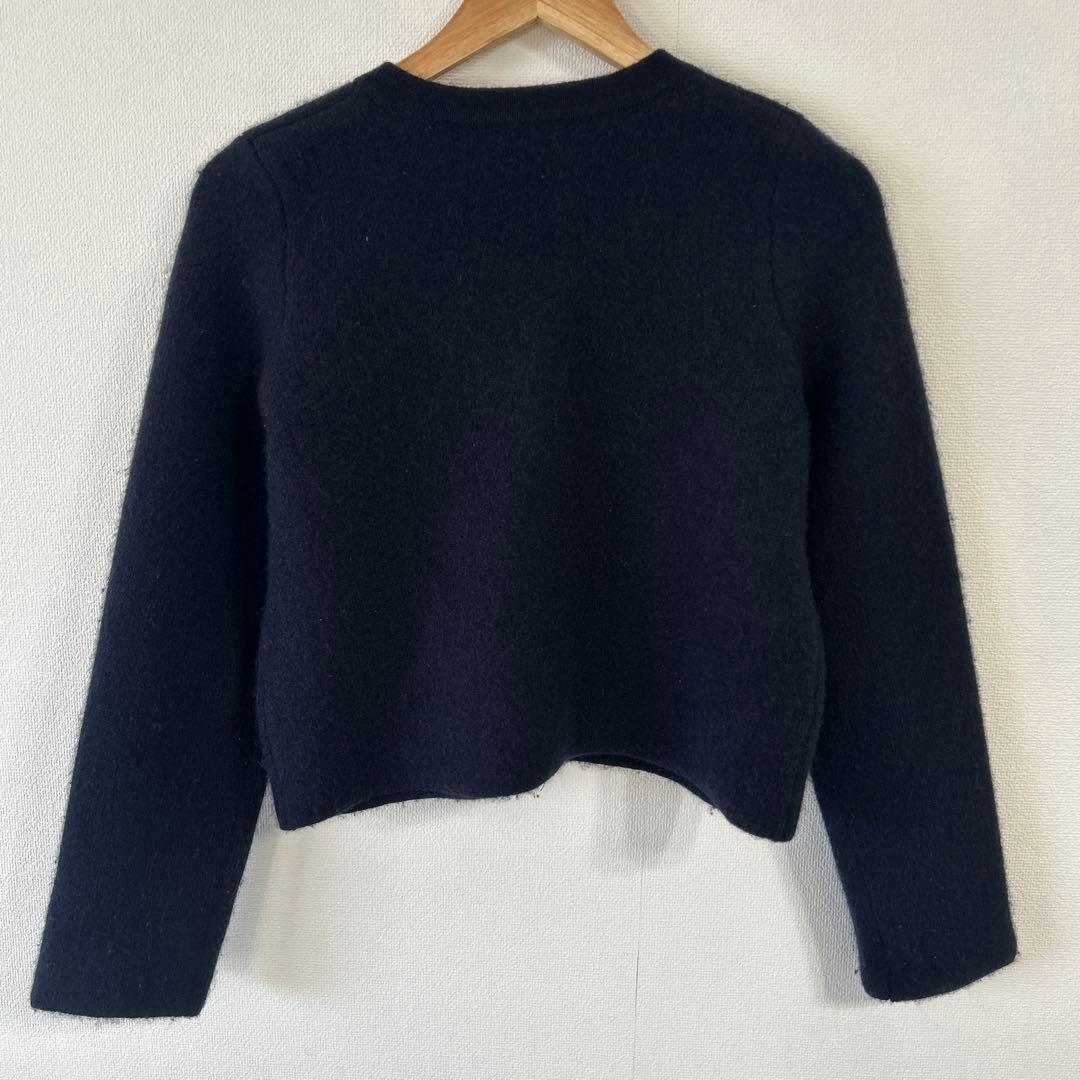 【本日22時までSALE！！】anuans カシミヤブレンドノーカラージャケット