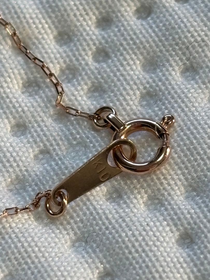 ジュエリーツツミ　星型ネックレス　10k 10金　スター　ダイヤモンド　PG