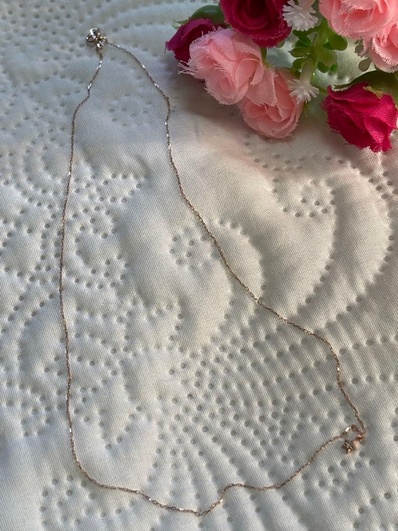 ジュエリーツツミ　星型ネックレス　10k 10金　スター　ダイヤモンド　PG