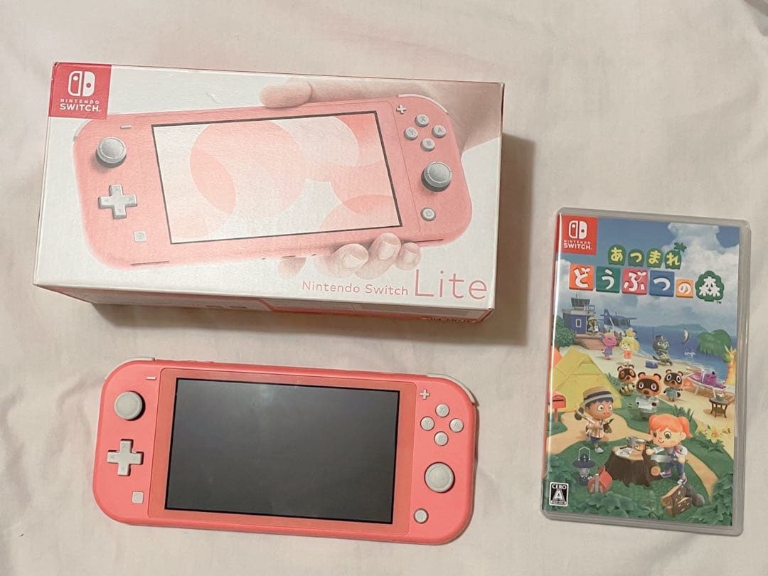 Nintendo Switch Lite ピンク + あつまれ どうぶつの森
