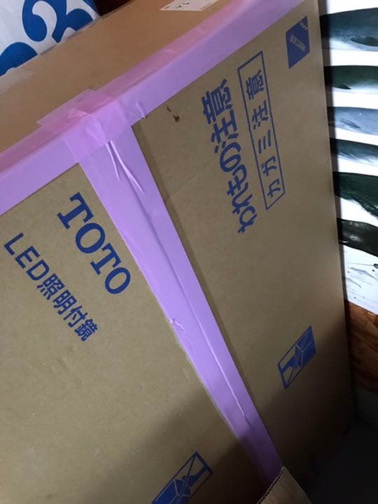 ★頑張値引★【TOTO】LED照明付鏡 トイレ洗面所用 間接照明　EL80014