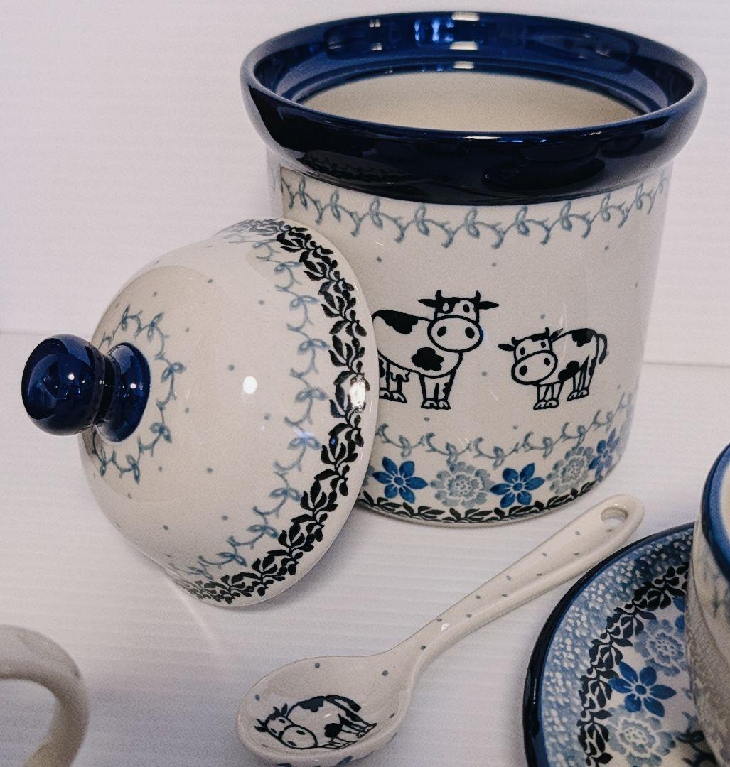 ポーリッシュポタリー 牛さんセット✩˚。⋆