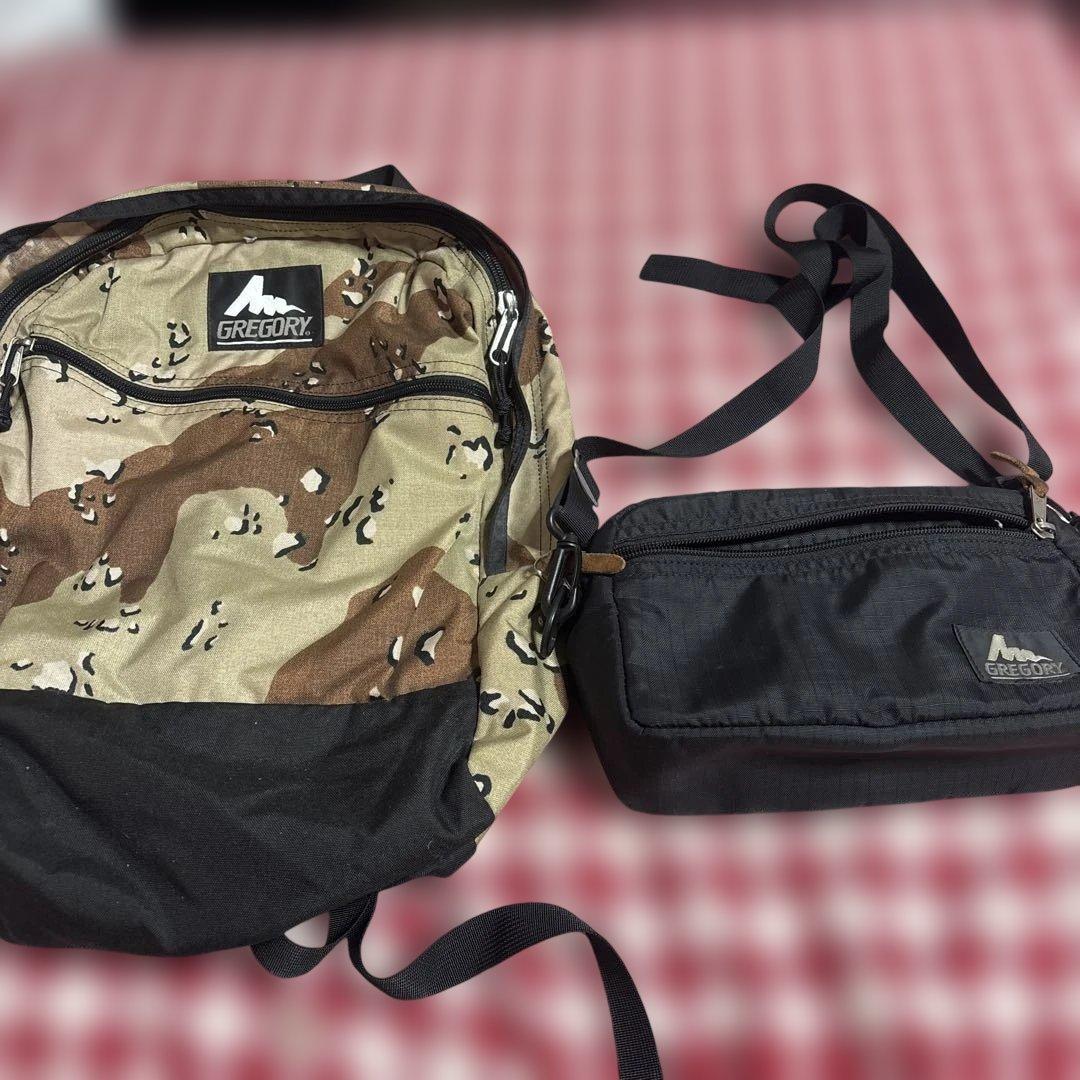 GREGORY カモフラージュ リュック & ショルダーバッグ セット
