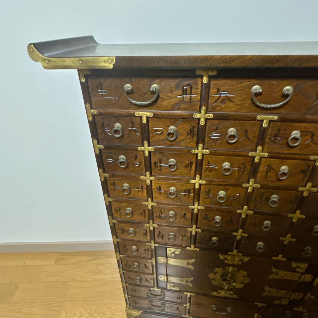 薬箪笥 薬箱 飾棚 小物入れ アンティーク レトロ 昭和 骨董 ヤクジャン