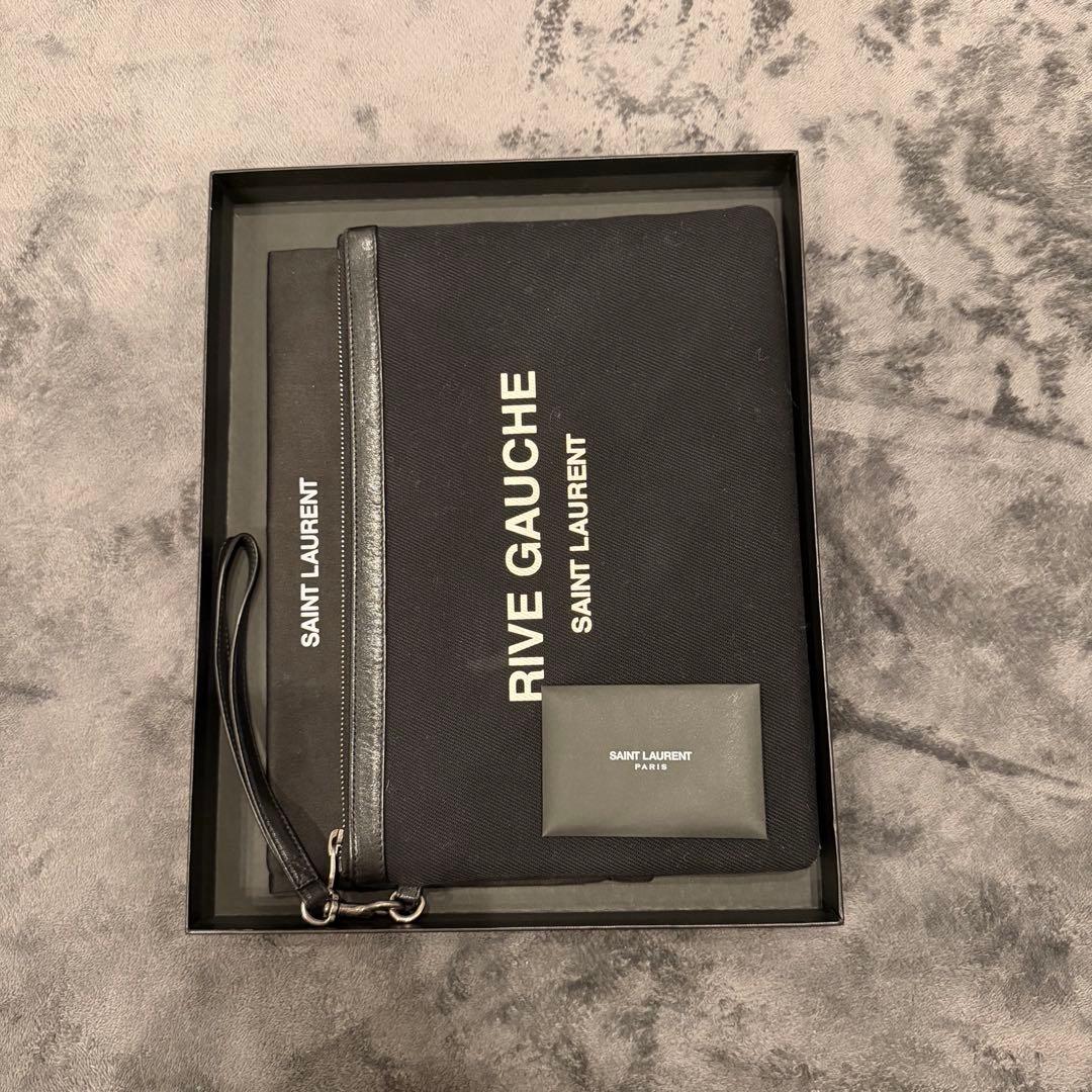 鞠*山様 【即発送】サンローラン リヴゴーシュ クラッチバック