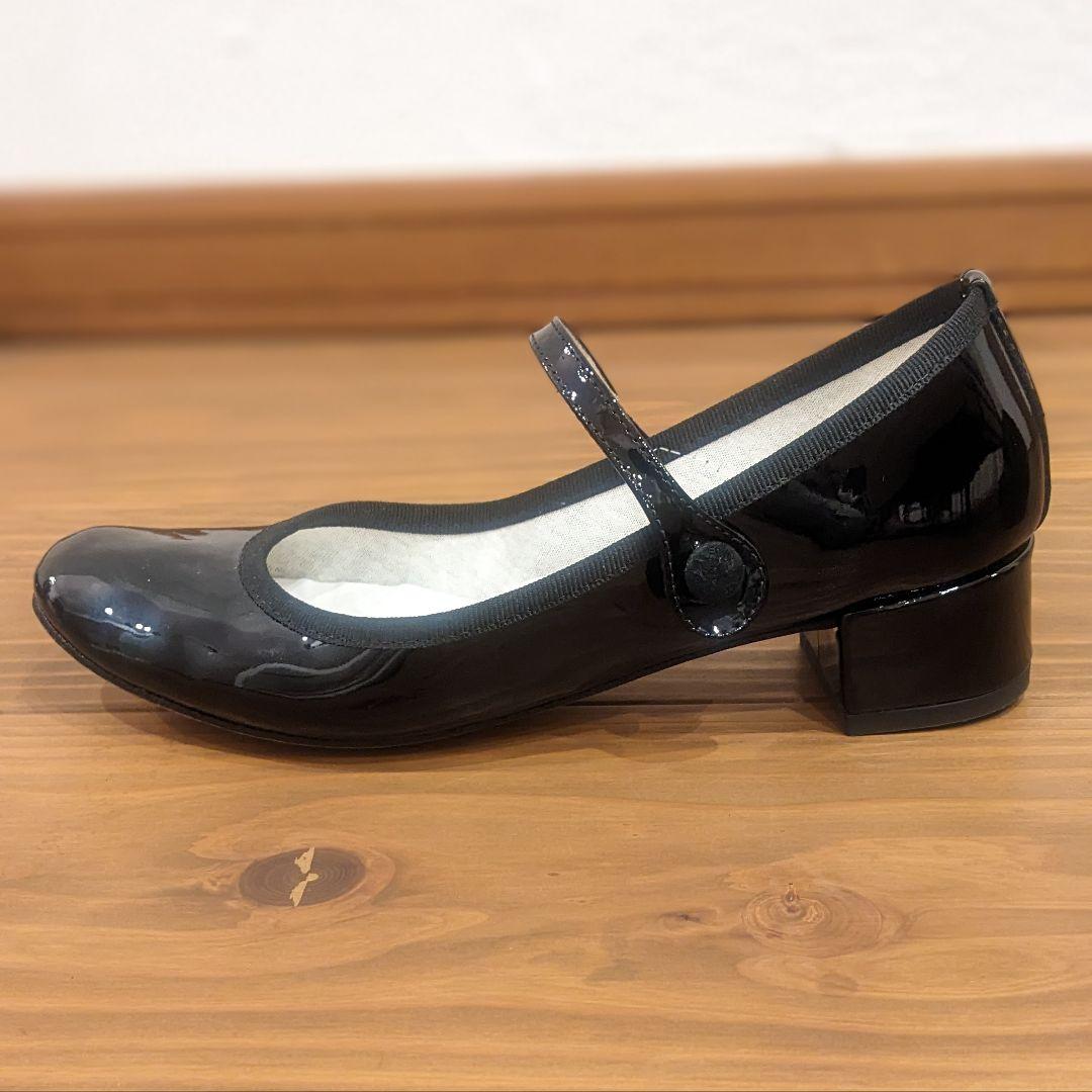 【セール中!!】証明書付 Repetto Rose メリージェーン 黒 エナメル