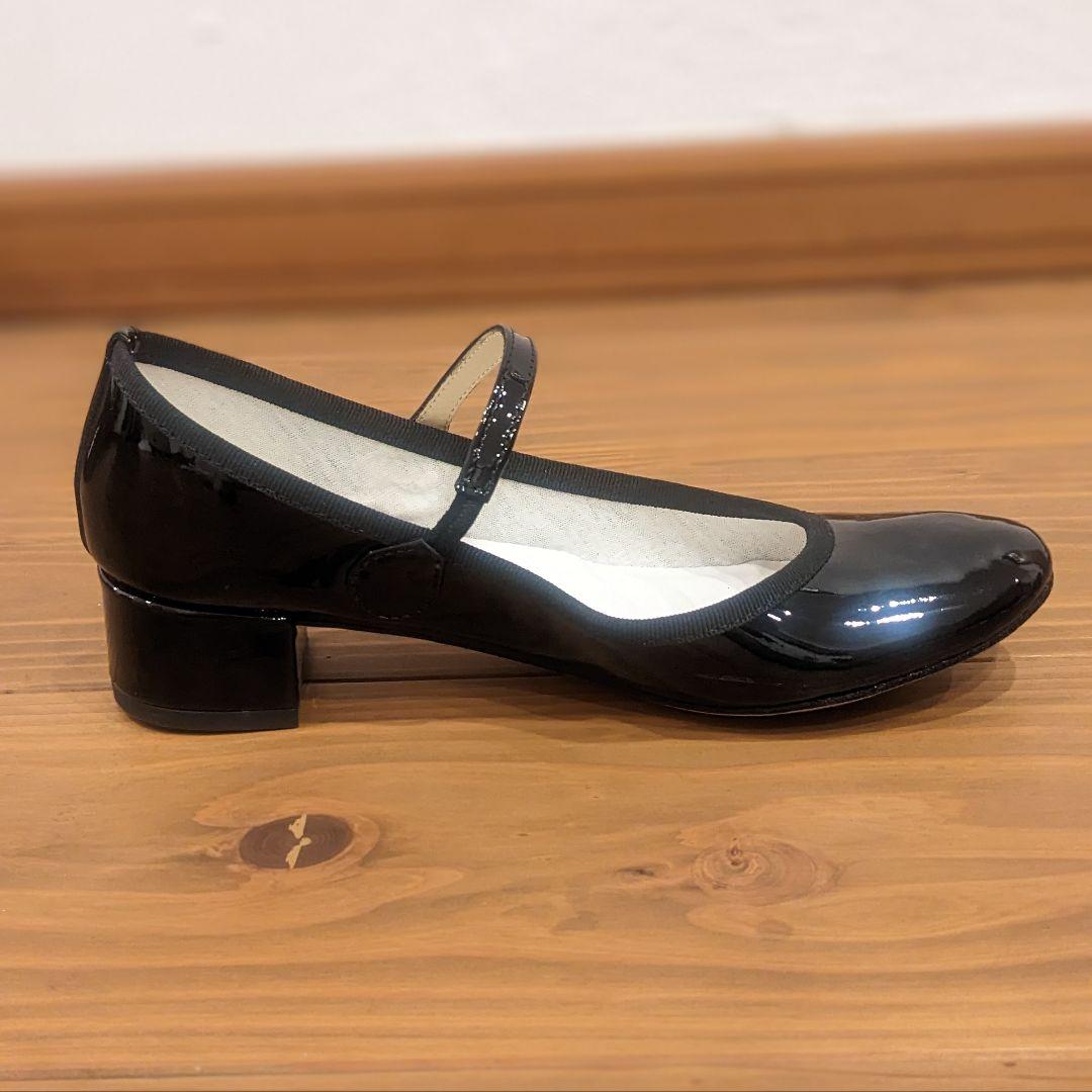 【セール中!!】証明書付 Repetto Rose メリージェーン 黒 エナメル