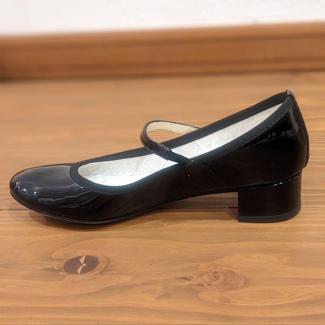 【セール中!!】証明書付 Repetto Rose メリージェーン 黒 エナメル