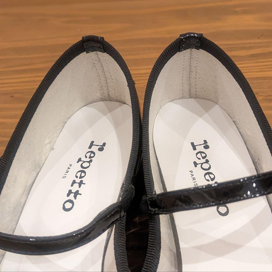 【セール中!!】証明書付 Repetto Rose メリージェーン 黒 エナメル