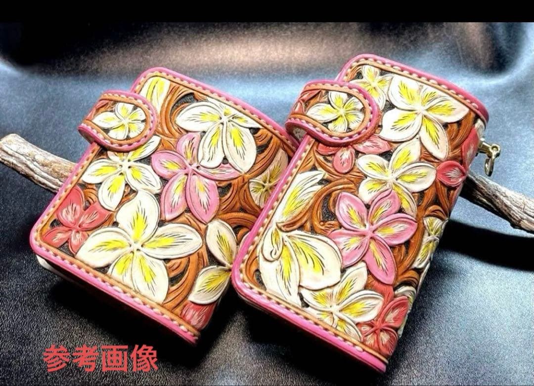 あや様オーダー　レザーカービング iPhone15ケース