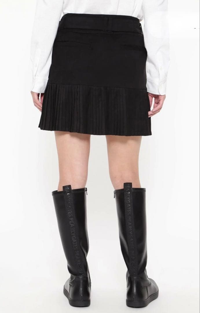 【パーリーゲイツ】エルモザスエード　スカート