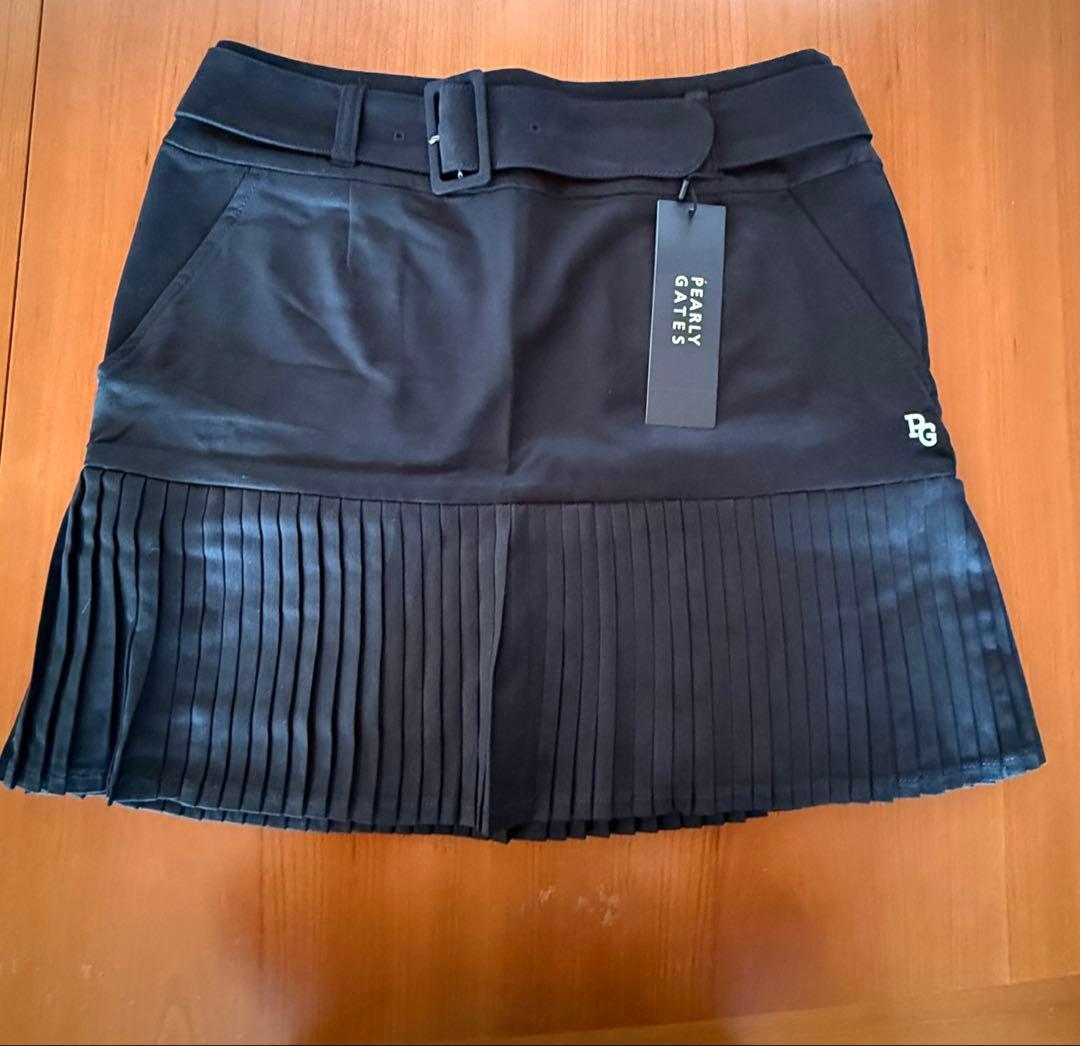 【パーリーゲイツ】エルモザスエード　スカート