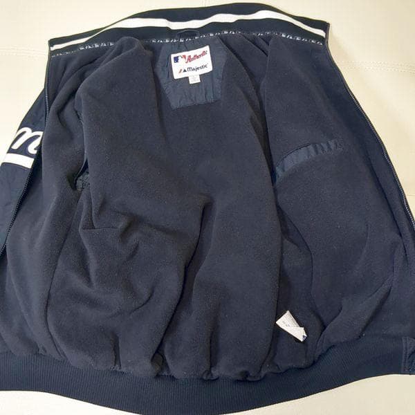 ヤンキース マジェスティック ブルゾン L ヴィンテージ スタジャン ジャケット