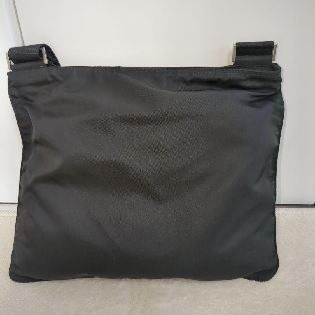 美品 プラダ サコッシュ ショルダーバッグ ブラック 三角ロゴ テスートナイロン