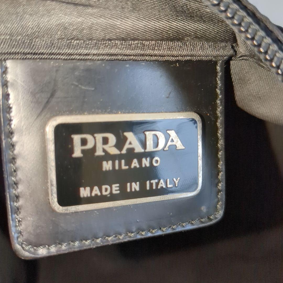 美品 プラダ サコッシュ ショルダーバッグ ブラック 三角ロゴ テスートナイロン