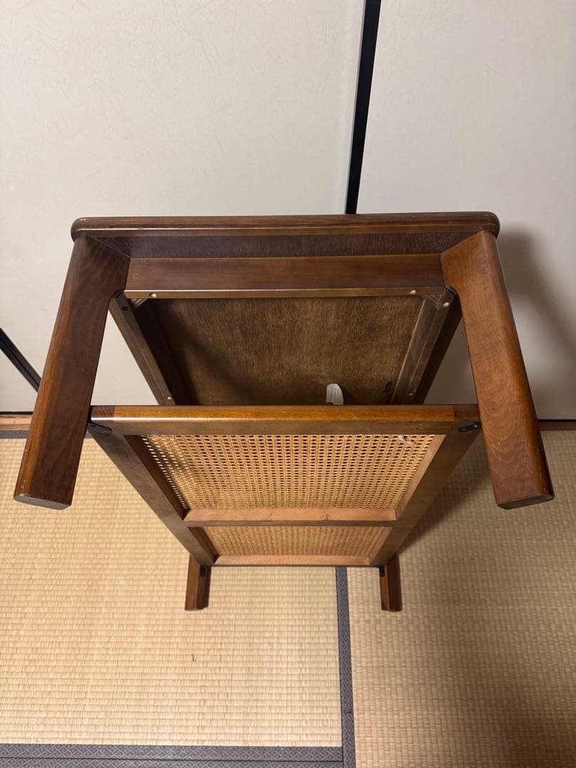 カリモク　リビングセンター・ローテーブル 籐　ラタン　karimoku