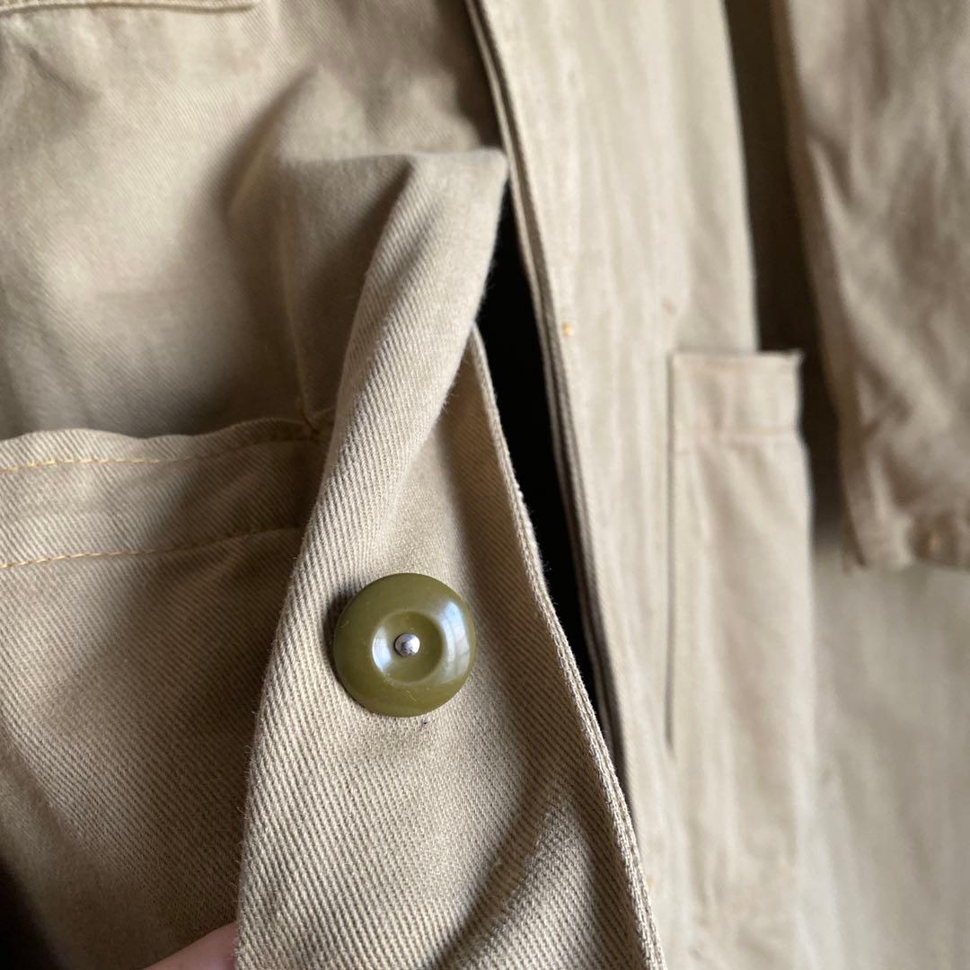 〜60s イギリス GPO コットンドリル ワークコート ダスターコート