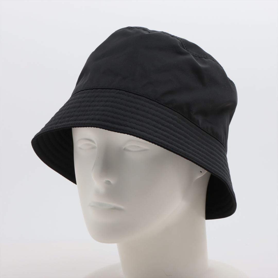 激安✨プラダ　ハットナイロンブラック　Mサイズ　バケハ1HC137