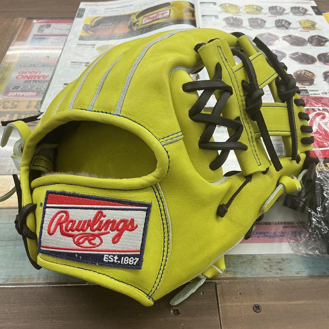 ローリングスHOHプレミアム硬式内野手用グローブ　湯もみ型付けサービス