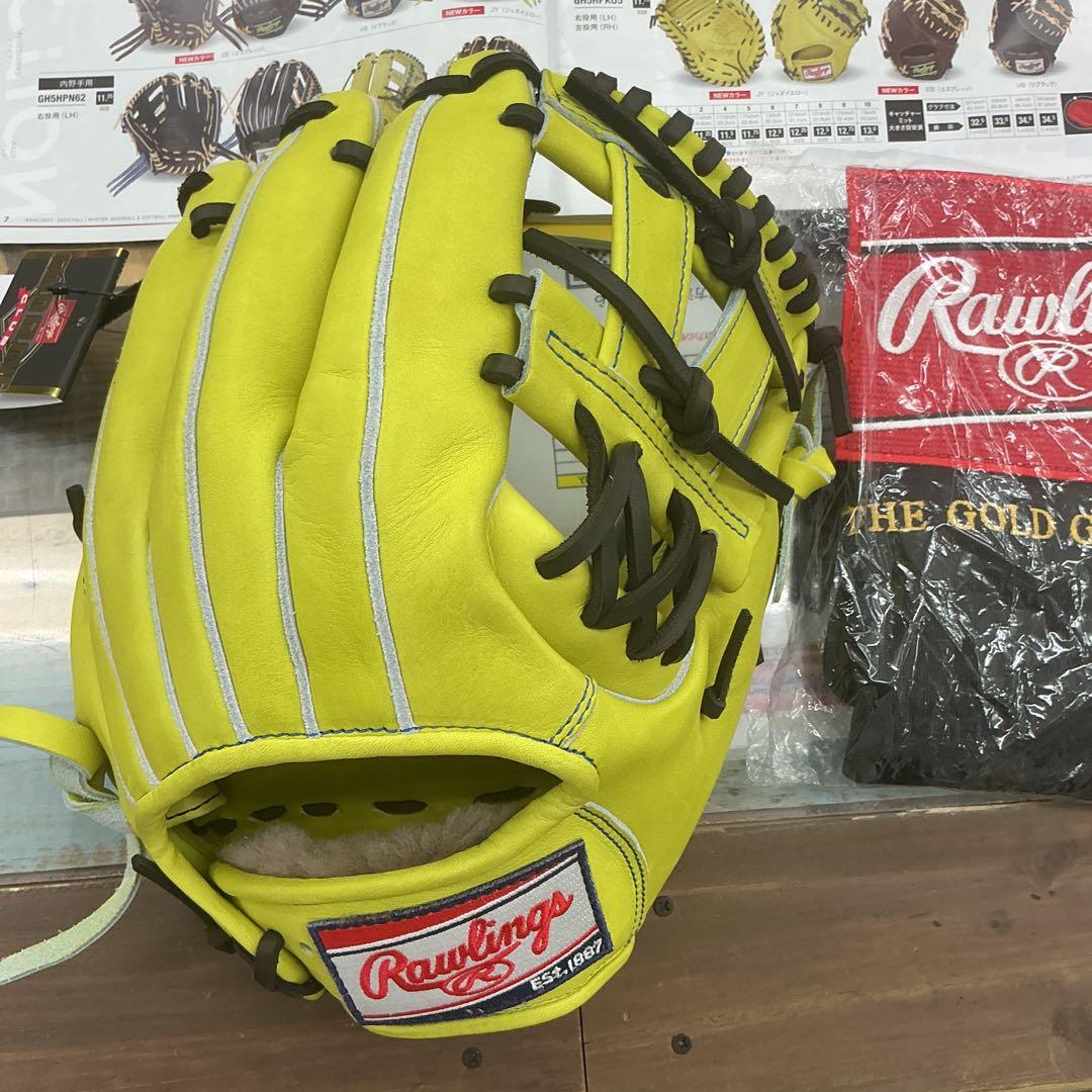 ローリングスHOHプレミアム硬式内野手用グローブ　湯もみ型付けサービス