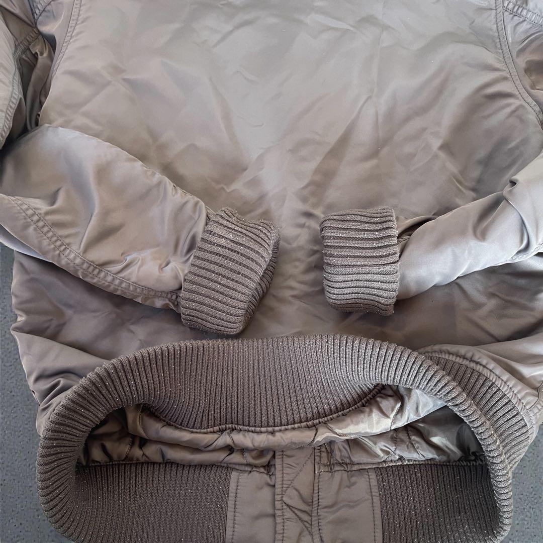 ALPHA INDUSTRIES フーデットリブ フライトジャケット MA-1