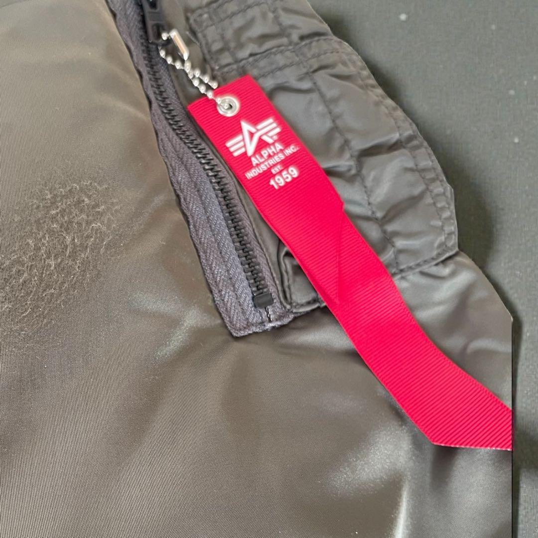 ALPHA INDUSTRIES フーデットリブ フライトジャケット MA-1