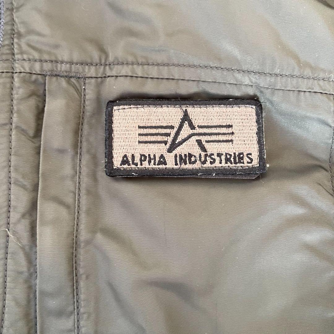 ALPHA INDUSTRIES フーデットリブ フライトジャケット MA-1