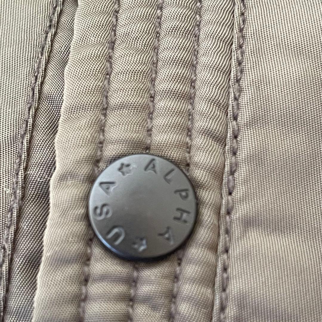 ALPHA INDUSTRIES フーデットリブ フライトジャケット MA-1