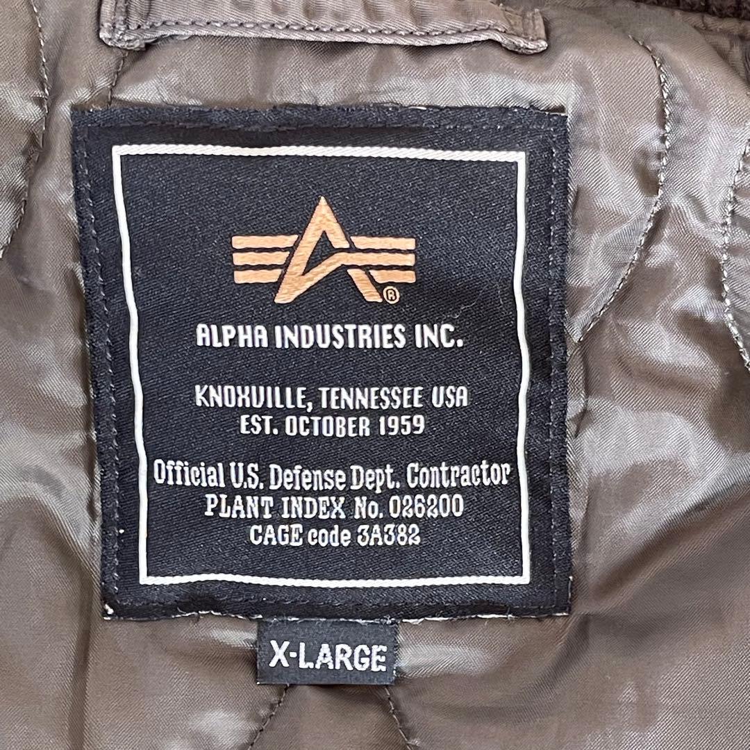ALPHA INDUSTRIES フーデットリブ フライトジャケット MA-1