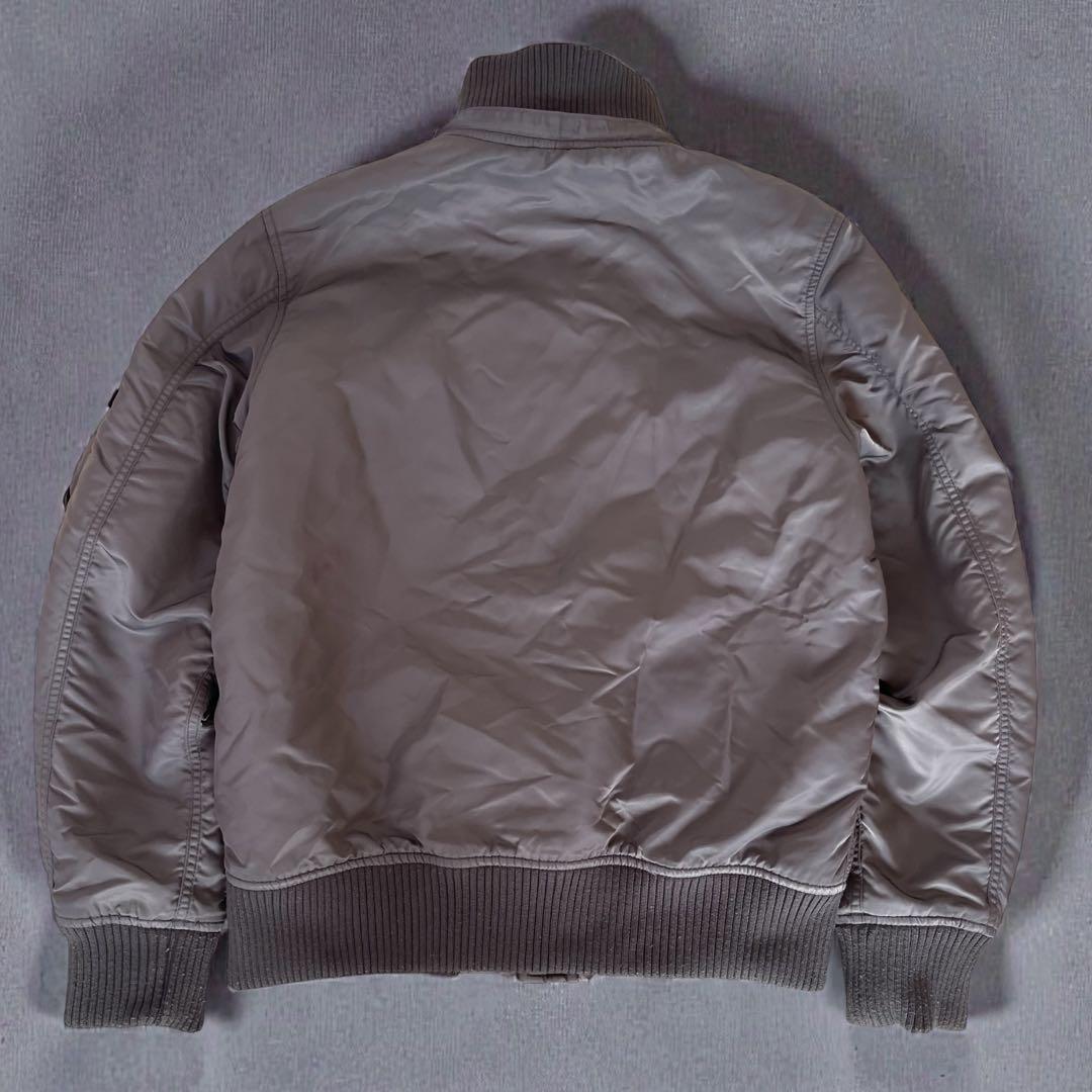 ALPHA INDUSTRIES フーデットリブ フライトジャケット MA-1