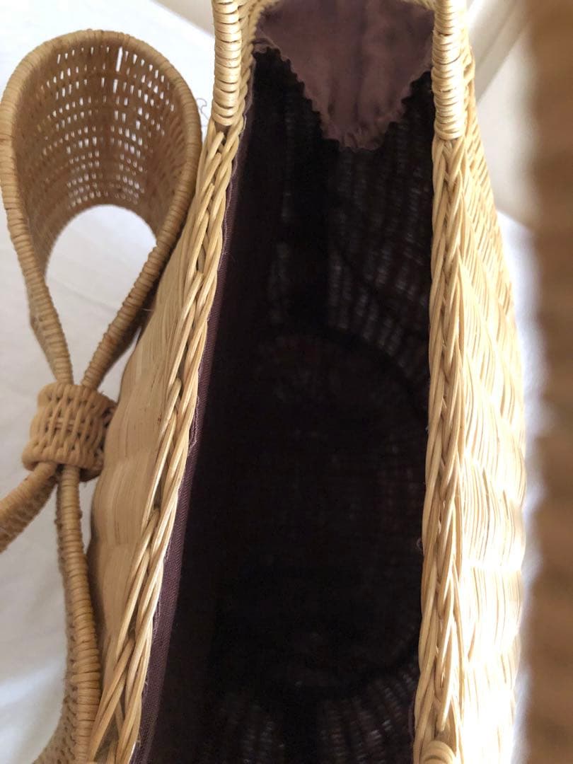 anatelier アナトリエ　リボン　かごバッグ